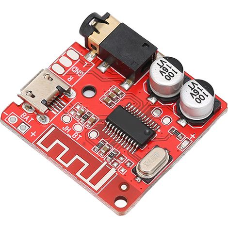 Amplificateur Audio Bluetooth 5.0 pour Voiture, Carte Ampli Haute Fidélité, Alimentation 3.7‑5V, Parfait pour Haut-Parleurs et Projets DIY