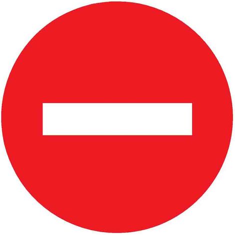 Disco de plástico "sin entrada" NOVAP