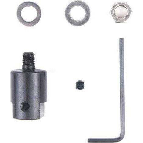 Axe pour roue de meulage électrique Axe Moteur Coupler Manchon Lame de scie Raccord Adaptateur Mandrin (8mm)-Crezuo
