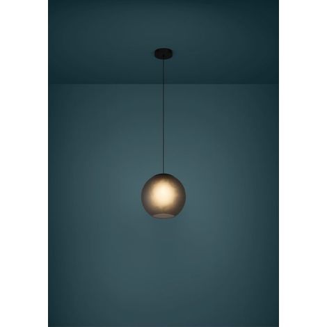 [GEBRAUCHT] B-Ware Eglo Pendelleuchte Hängeleuchte Glas grau matt Arangona Wohnzimmer Esszimmer (1/2)