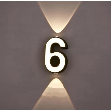 (6) Applique murale, étanche, lampe numérique d'extérieur LED, lumière de projection de paysage, lumières de logo, lumières modernes, terrasse, balcon, signature (1/5)