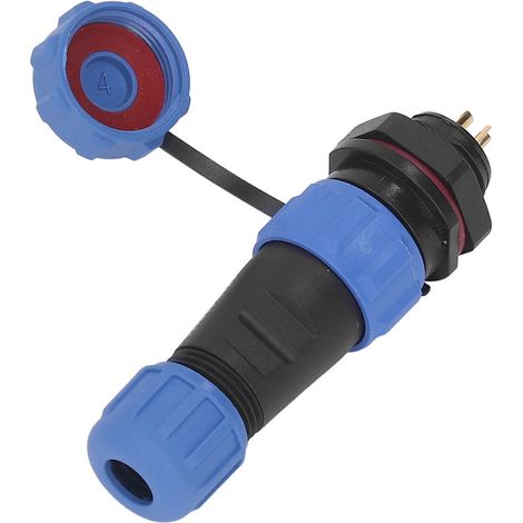 Connecteur Aviation 2 Pôles SP13 Étanche IP68 pour Câbles (1/5)