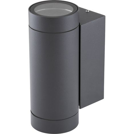 EVN Wandanbauleuchte 2flg. anth IP54 GU10 220-240V 637216N (1/2)