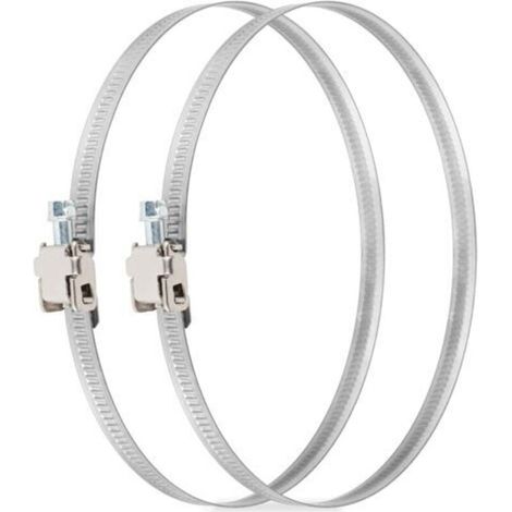 colliers de serrage professionnels 2 ensembles de colliers de serrage de tuyau en acier inoxydable 150mm avec vis sans fin pince de courroie de courroie de serrage de tuyau pour (1/5)