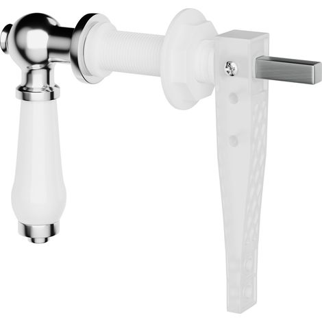 Wholesale Domestic White Ceramic Traditional Cistern Flush Lever (1/3)
