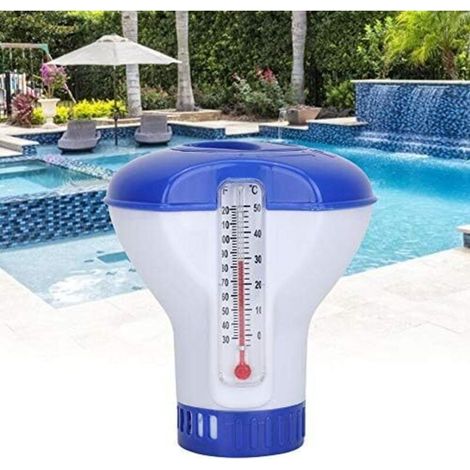 Distributeur Flottant de Chlore de 12,7 cm ,Distributeur de Comprimés de Chlore , Flotteur Chimique Réglable pour Piscine Intérieure et Extérieure