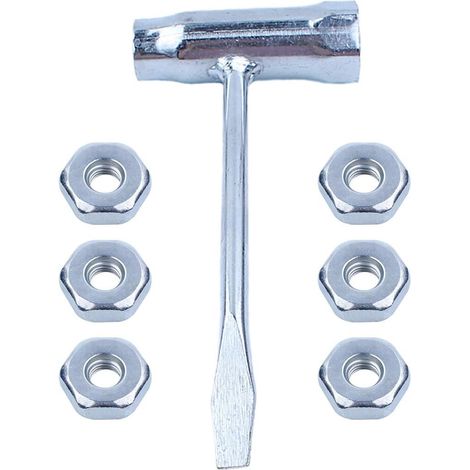 Clé en T combinée pour tronçonneuse, clé pour écrous de barre guide pour Stihl 024 026 MS240 MS260 MS192T MS200T 028 031 032 Pièces de tronçonneuse à essence (1/5)