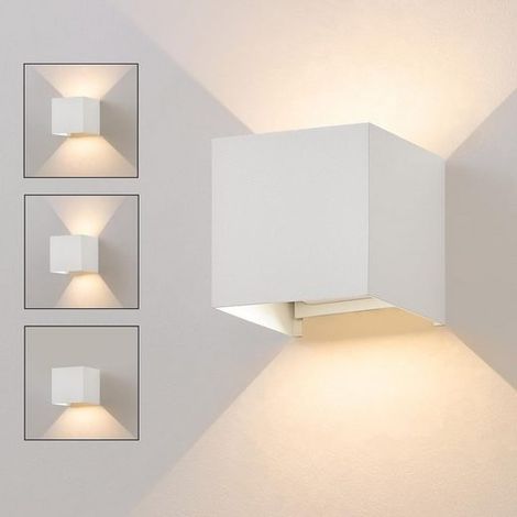 Applique murale LED Extérieur Lampe murale -GBLY Up Down Lampes murales extérieures Lampe murale extérieure 5W Ip65 étanche Lampe extérieure Cage d'escalier Blanc