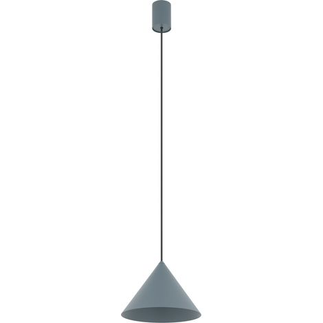 Hängeleuchte Blau Metall D: 205 cm rund H: max. 130 cm GU10 Modern Kegelschirm Hängelampe