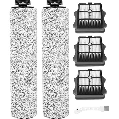 FOREHILL 6 Pices Rouleau de Brosse de Rechange et Filtre pour Tineco iFloor 3/Floor One S3 Accessoires pour Aspirateurs Secs et humides(3 Filtres,2 Rouleaux Brosse,1 Brosse Nettoyage) (1/5)