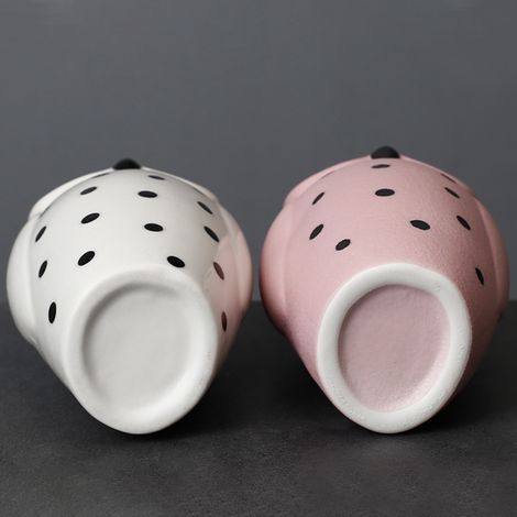 Pots de fleurs, vase moderne nordique, décoration hibou, artisanat décoratif en céramique pour bureau (1/5)