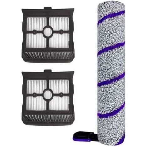 Brosse rotative pour aspirateur avec filtre HEPA. Accessoires pour systèmes de nettoyage de sols humides et secs (1 brosse rotative + 2 filtres HEPA). (1/4)