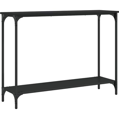 Maison Exclusive - Tavolino Consolle Nero 101x30,5x75 cm in Legno Multistrato (1/5)