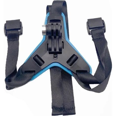 Casque moto sangle bleue absorption des chocs haute résistance courroie casque moto (1/5)