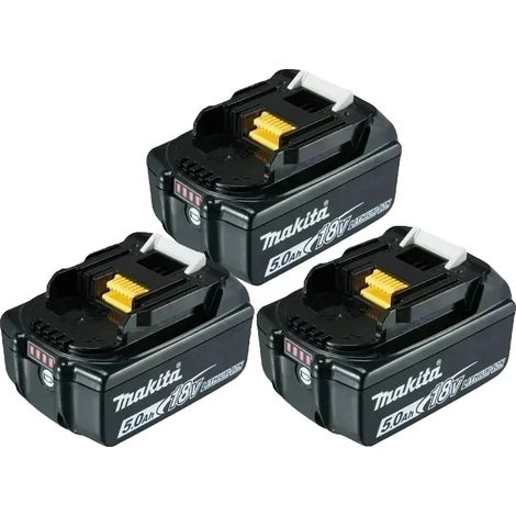 Akku für Elektrowerkzeuge, 18V, Integriertes Batteriemanagementsystem, 3PCS 5.0Ah Batterien (1/2)