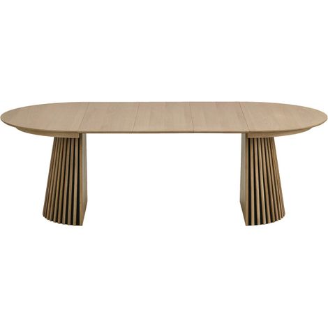 KAIRN-Table extensible 10/12 personnes ø120cm (160/200/240) chêne (1/5)