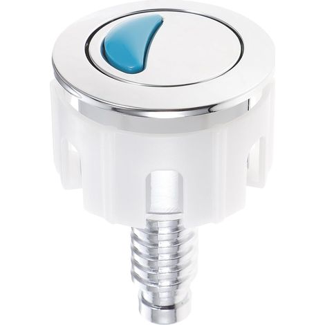 Bouton Poussoir Wc Rond Argenté Abs (1/5)