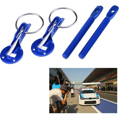 4-Pin Universal-Motorhaubenverriegelungssatz für Rennwagen, Blau (1/5)