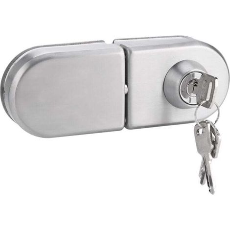 YMYNY Door Lock Anti-Theft Glass Door Security 10-12mm Stainless Steel Deadbolt with Keys Open/Close for Home Hotel Office Bathroom