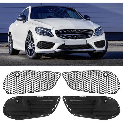 Frontnebelscheinwerferrahmen und -sockel für Mercedes-Benz C-Klasse W205 AMG Line Facelift (Set mit vier Teilen, übergroß, links und rechts) (1/5)
