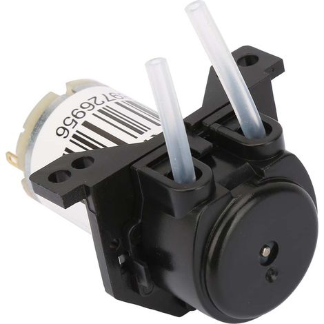 6V Miniatur-Schallschutz-Schlauchschlauchpumpe, Titration, Gleichstrom, selbstansaugende Pumpe (rechteckig, schwarz) (1/5)