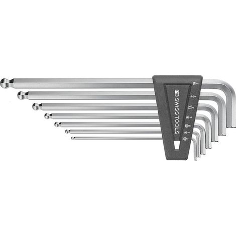PB Swiss Tools Winkelschraubendreher- Satz im Kunststoffhalter 7-teilig 3/32-5/16" Kugelkopf (1/3)