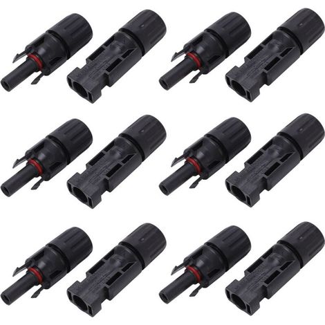 Kit de 12 connecteurs solaires photovoltaïques IP67 – Cuivre étamé – Résistant à l'eau et à la poussière – Pour environnements difficiles (1/4)