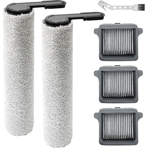 Walzenbürsten, 3 HEPA-Filter, Mikrofaser, waschbar, für Tineco Floor One S7 (1/5)
