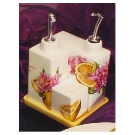 Menage da tavola Limoni rodo in ceramica (1/2)