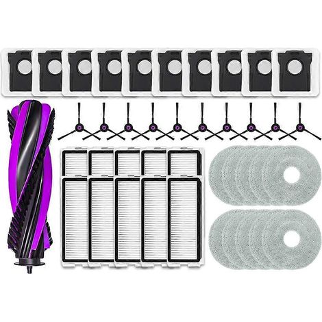 Pour Cecotec Conga X70 pièces aspirateur principal rouleau brosse latérale sac poussière filtre serpillière accessoires (1/5)