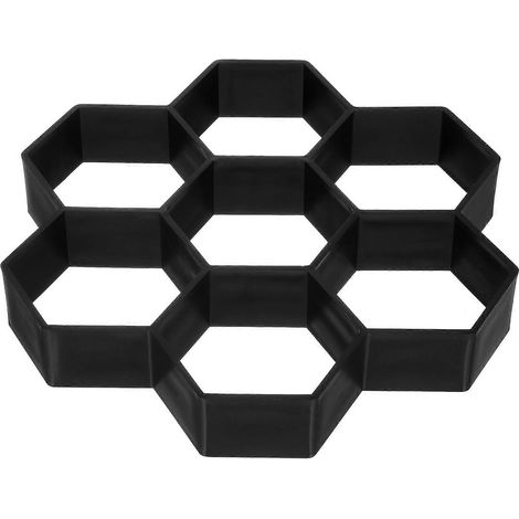 Moule hexagonal pour dalles de sol en ciment, 5 pièces, pour jardin ou extérieur. (1/5)
