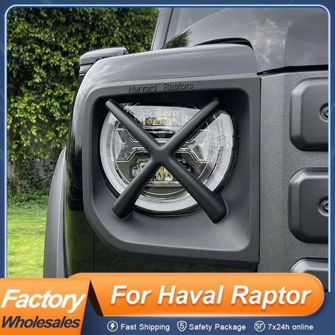Suitable for Haval Raptor XX model headlight cover, rear headlight protection cover, and exterior decoration modification parts. (1/4)
