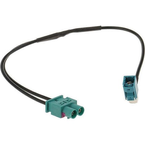 Adaptateur d'antenne autoradio double Fakra vers simple Fakra pour RNS 510 310 315 (1/5)