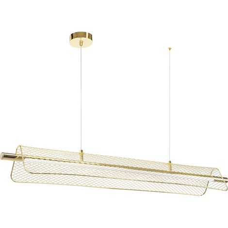Toolight Pendant Ceiling Light App1943-Cp Gold Brush Gold 40X40X5Cm (1/5)