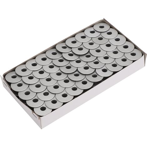 100 Pièces Bobines Métalliques pour Machine à Coudre Plate, Accessoires de Remplacement pour Broderie et Couture Automobile (1/5)