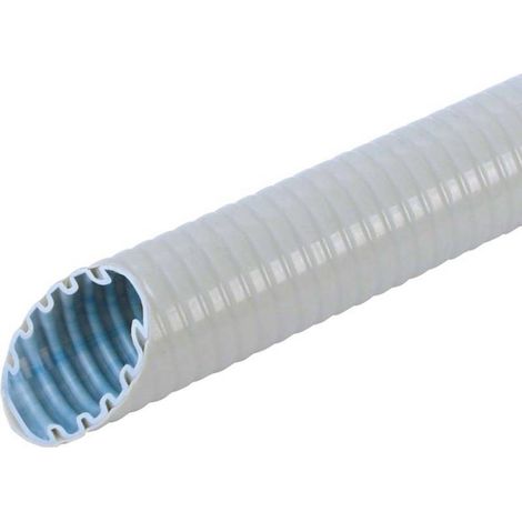 Fränkische tuyau ondulé plastique M40 PVC, 25 m, diamètre extérieur 40 mm, gris (1/2)
