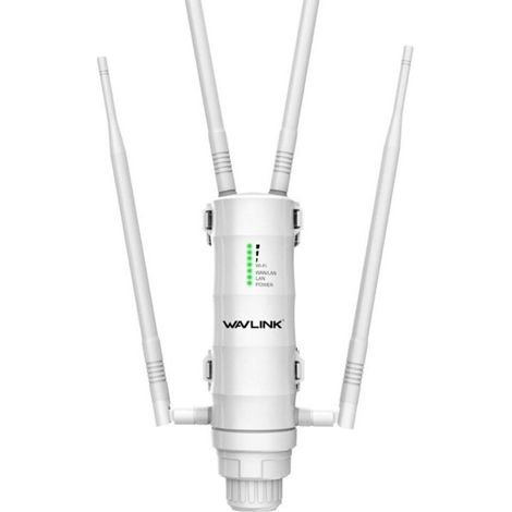 Routeur Wi-Fi Extérieur Haute Performance AC1200, Répéteur AP, Extension Antenne Dual Band 2,4 GHz et 5 GHz - KZQ