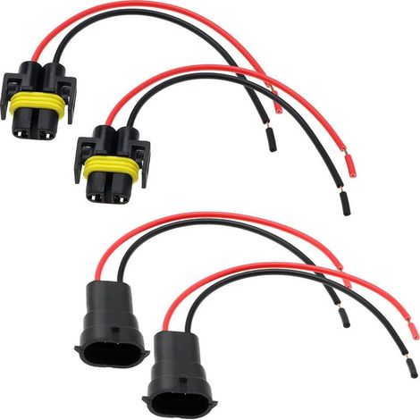 Set di 4 cablaggi H8 H11, connettore plug and play a 2 pin, cavo in rame da 15 cm per fendinebbia (1/5)