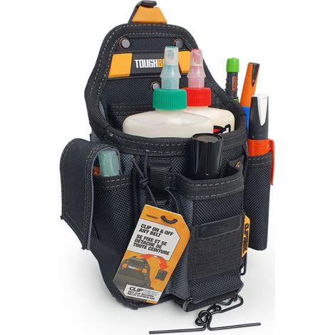 Toughbuilt TB-CT-34-B Poche à outils noire compacte