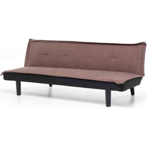 Divano Letto 3 Posti mod. Twist colore marrone misura 184x75xH68 cm (1/2)