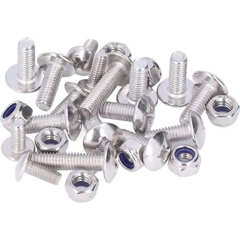 Kit de 25 vis, boulons et écrous pour moto, en acier inoxydable 90149-06306, compatible avec Banshee 350 YFZ350 (1987-2006) (1/5)