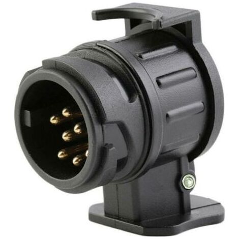 Adaptateur de remorque de 13 Broches à 7 Broches pour connecteur de Prise électrique de Prise Caravane de Camion d'attelage de remorque de Prise européenne Standard (1/4)