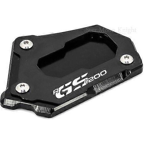 Motorrad-Seitenständerverlängerung für BMW R 1200 GS LC, R1200 GS Adventure, R1250 GS, CNC-gefräst – Schwarz (R1200GS-A)