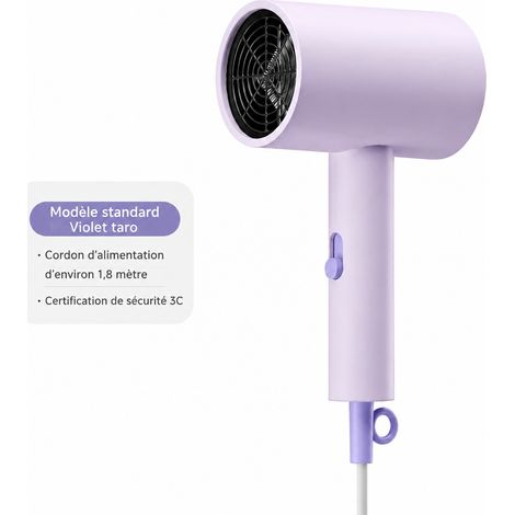 Sèche-cheveux 800W violet taro avec buse concentrateur d'air pour dortoir réf 3783 800 g – Livraison gratuite