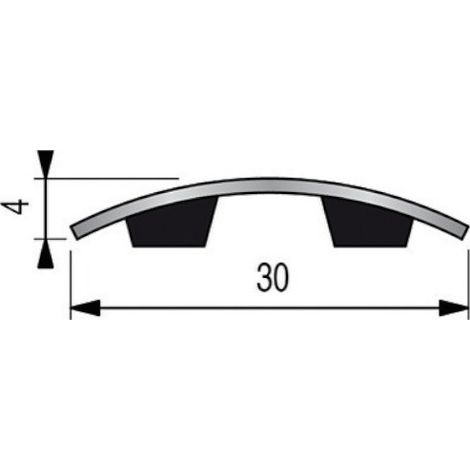 Bande seuil laiton adhésive 0,83mm DINAC 0020010