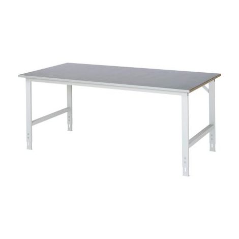 Rau Arbeitstisch Tom BxTxH 2000x1000x760-1080mm, Stahlblech Arbeitsplatte (1/5)