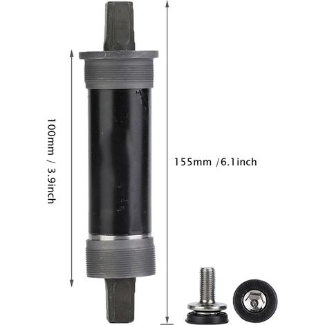 Boîtier de pédalier fileté conique carré BSA pour vélo Fat Snow Bike 100155 mm
