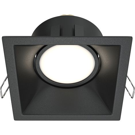 Spot encastré plafond Maytoni Dot carré noir GU10 50W (1/5)