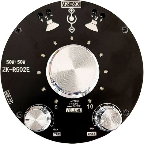 Carte d'amplification Bluetooth, module AMP stéréo 2.0/2.1 canaux, accessoire de contrôle des aigus et des basses (1/5)