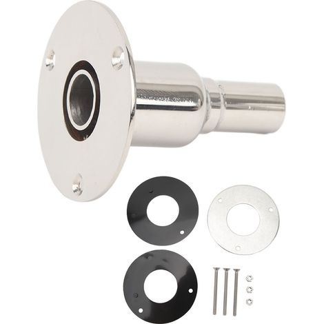 Raccord traversant de coque 22mm pour échappement, embout en acier inoxydable 316, tube droit pour ventilation de chauffage diesel, yacht et navire, sortie de gaz (1/5)